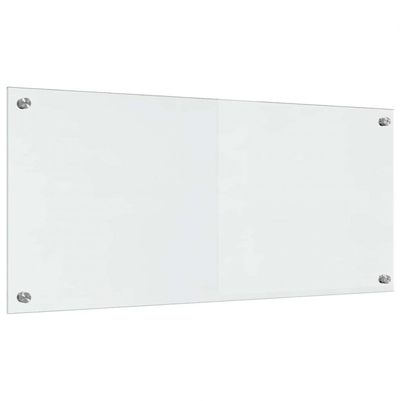 Panel kuchenny 2 pcs przezroczysty 90 x 40 cm szkło hartowane