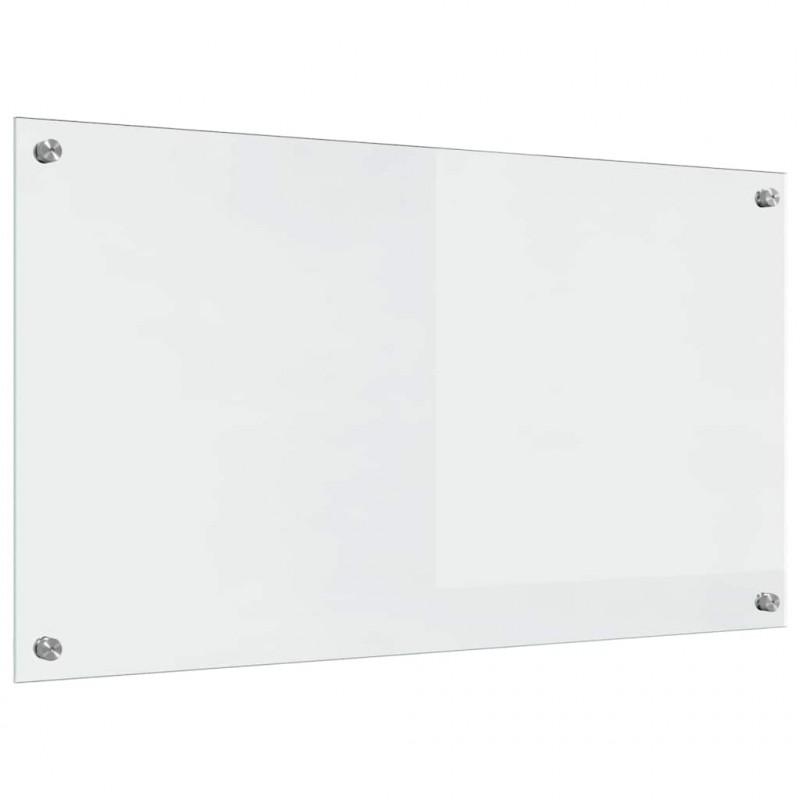 Panel kuchenny 2 pcs przezroczysty 90 x 50 cm szkło hartowane