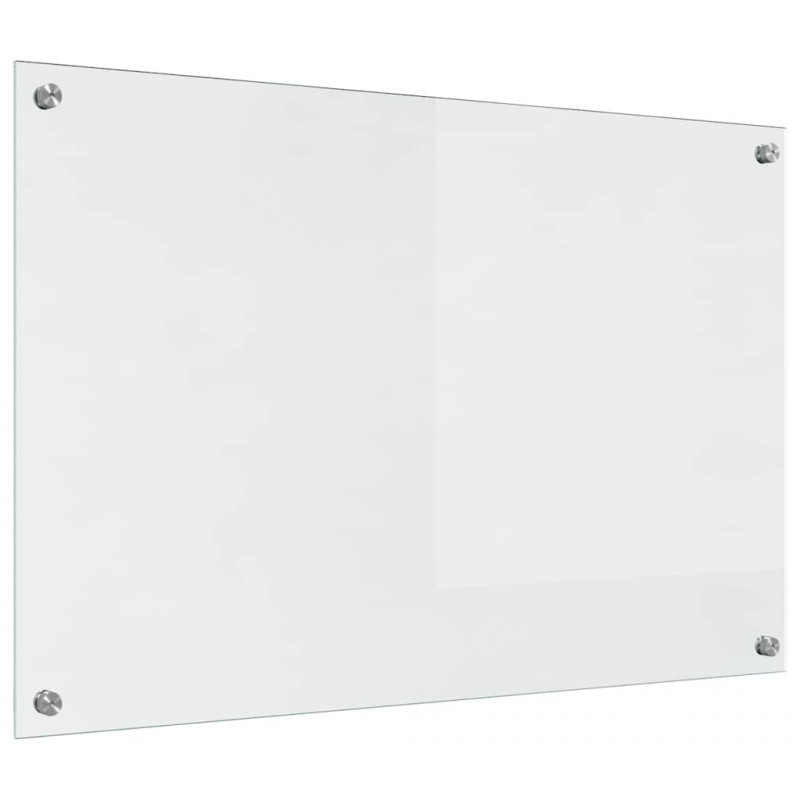 Panel kuchenny 2 pcs przezroczysty 90 x 60 cm szkło hartowane