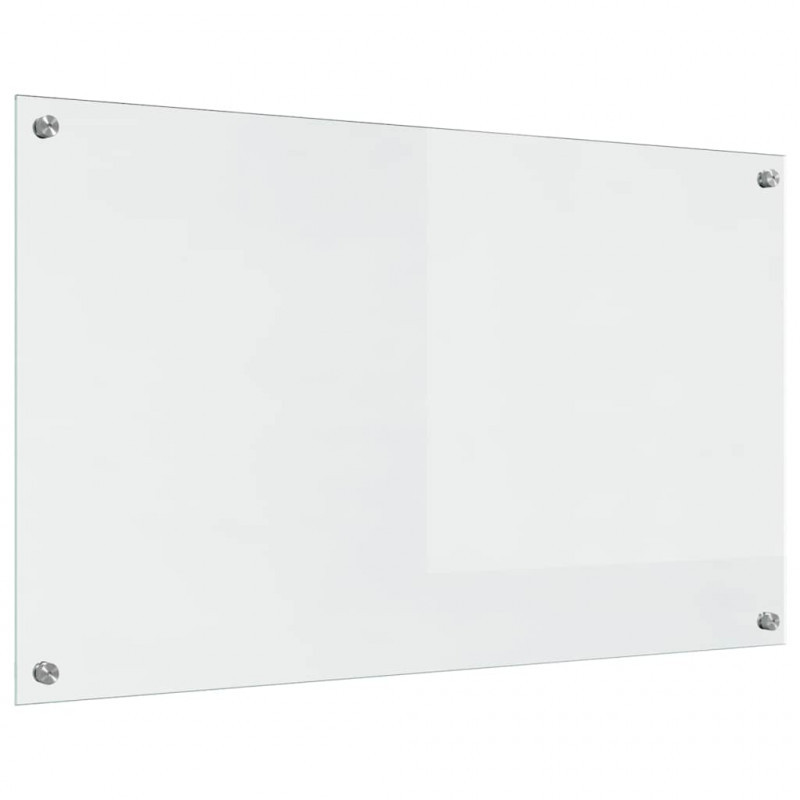 Panel kuchenny 2 pcs przezroczysty 100 x 60 cm szkło hartowane