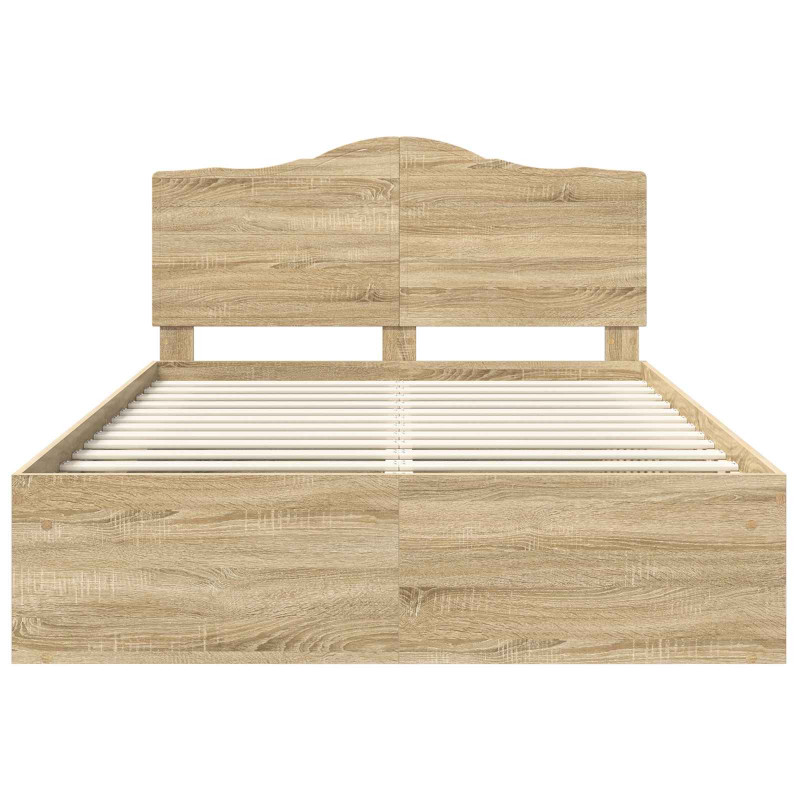 Ramka łóżka Sonoma 140 x 200 cm Lite drewno sosnowe