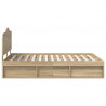 Ramka łóżka Sonoma 140 x 200 cm Lite drewno sosnowe