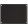 Panel kuchenny 2 pcs Czarny 70 x 50 cm szkło hartowane