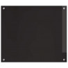 Panel kuchenny 2 pcs Czarny 70 x 60 cm szkło hartowane