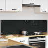 Panel kuchenny 2 pcs Czarny 80 x 40 cm szkło hartowane