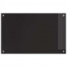 Panel kuchenny 2 pcs Czarny 80 x 50 cm szkło hartowane