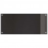 Panel kuchenny 2 pcs Czarny 90 x 40 cm szkło hartowane