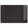 Panel kuchenny 2 pcs Czarny 90 x 60 cm szkło hartowane