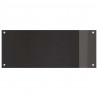 Panel kuchenny 2 pcs Czarny 100 x 40 cm szkło hartowane