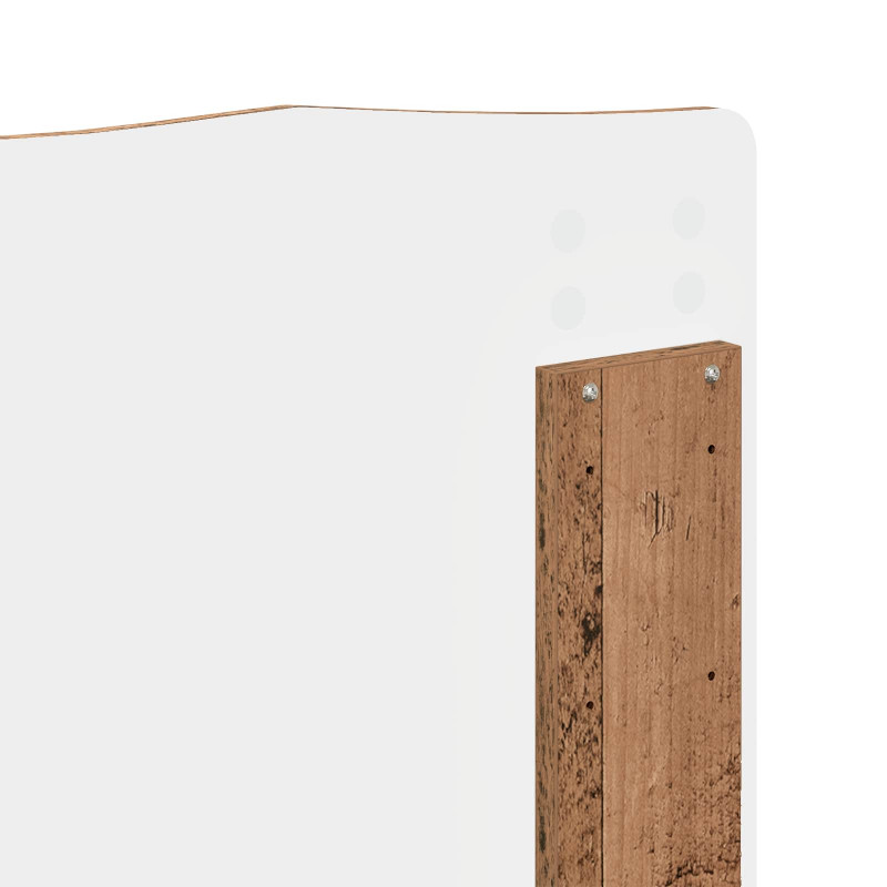 Ramka łóżka Stare drewno 140 x 200 cm Lite drewno sosnowe