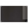Panel kuchenny 2 pcs Czarny 100 x 60 cm szkło hartowane