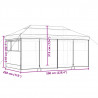 Namiot Imprezowy Pop-up Ciemnoszary 580 x 292 x 315 cm