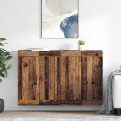Szafka wisząca 2 pcs Stare drewno 69,5 x 34 x 90 cm