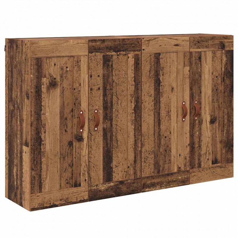 Szafka wisząca 2 pcs Stare drewno 69,5 x 34 x 90 cm