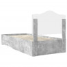 Ramka łóżka Betonowy szary 70 x 190 cm Materiał drewnopochodny