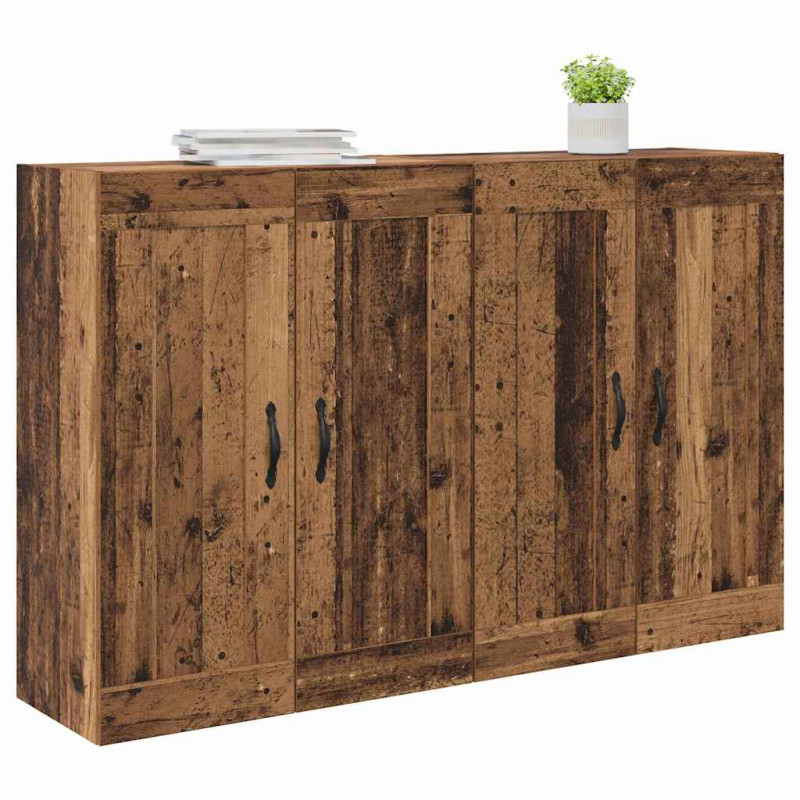 Szafka wisząca 2 pcs Stare drewno 69,5 x 34 x 90 cm