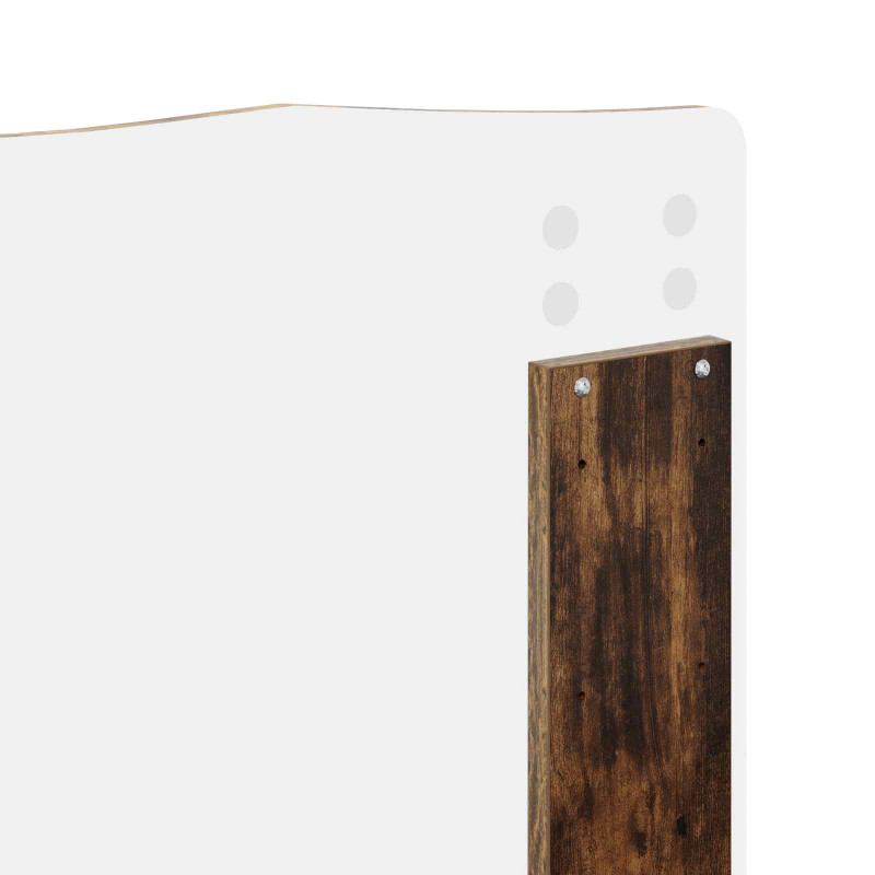Ramka łóżka Dąb wędzony 140 x 190 cm Lite drewno sosnowe