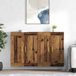 Szafka wisząca 2 pcs Stare drewno 69,5 x 34 x 90 cm