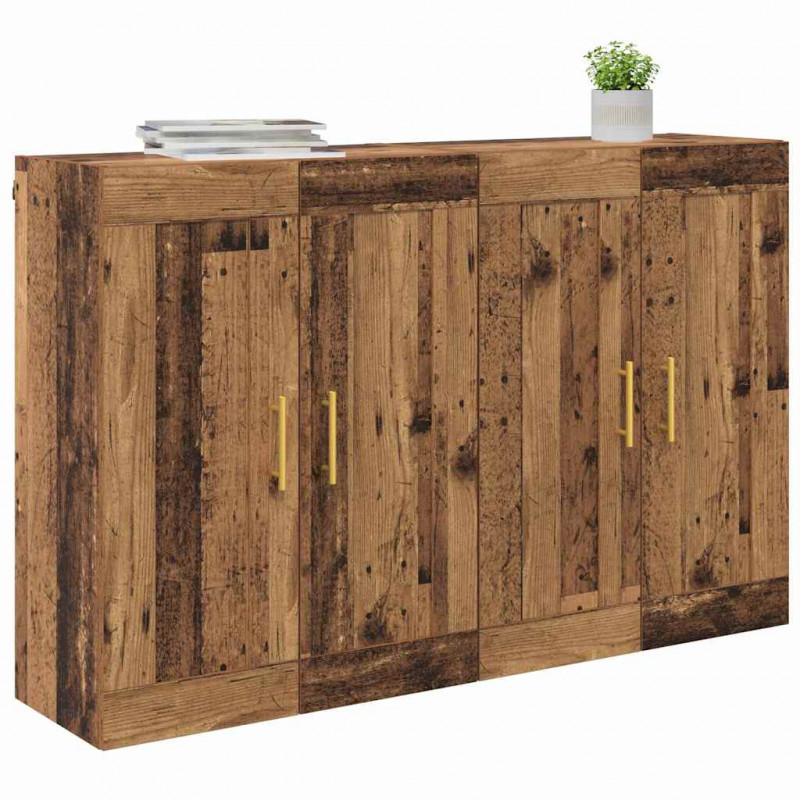 Szafka wisząca 2 pcs Stare drewno 69,5 x 34 x 90 cm