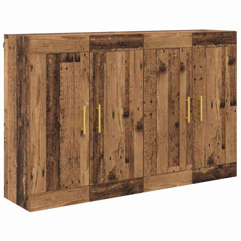 Szafka wisząca 2 pcs Stare drewno 69,5 x 34 x 90 cm