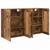 Szafka wisząca 2 pcs Stare drewno 69,5 x 34 x 90 cm