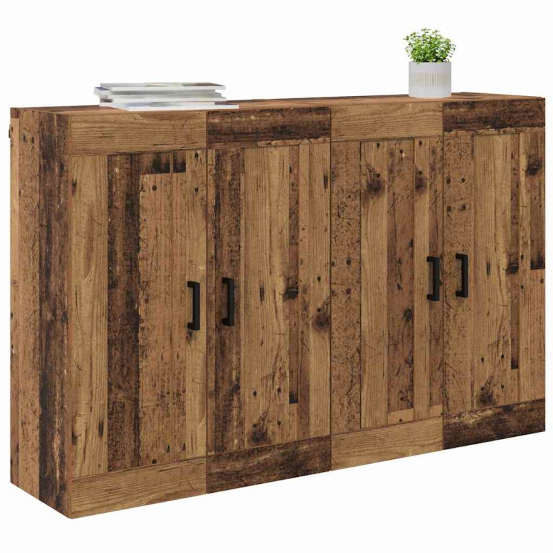Szafka wisząca 2 pcs Stare drewno 69,5 x 34 x 90 cm