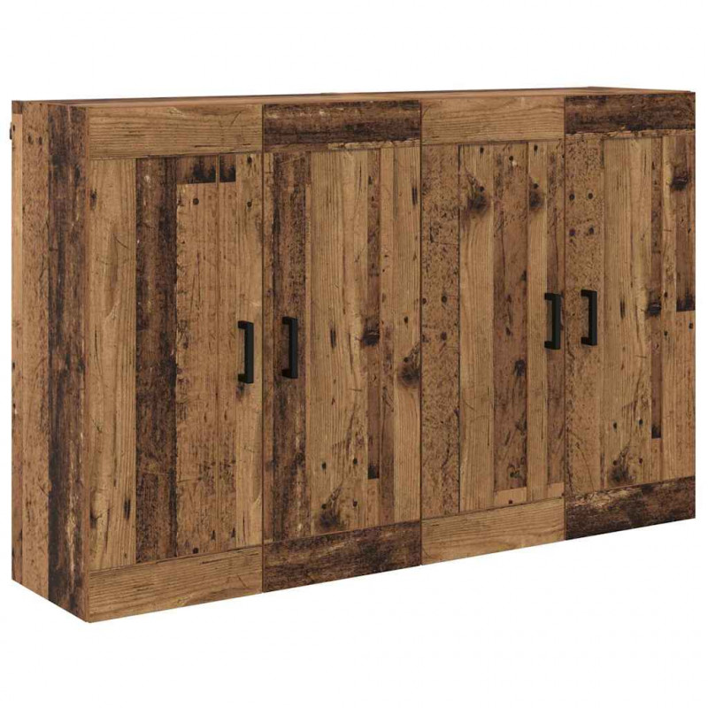 Szafka wisząca 2 pcs Stare drewno 69,5 x 34 x 90 cm
