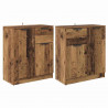 Komody z szufladą 2 pcs Stare drewno 60 x 30 x 70 cm