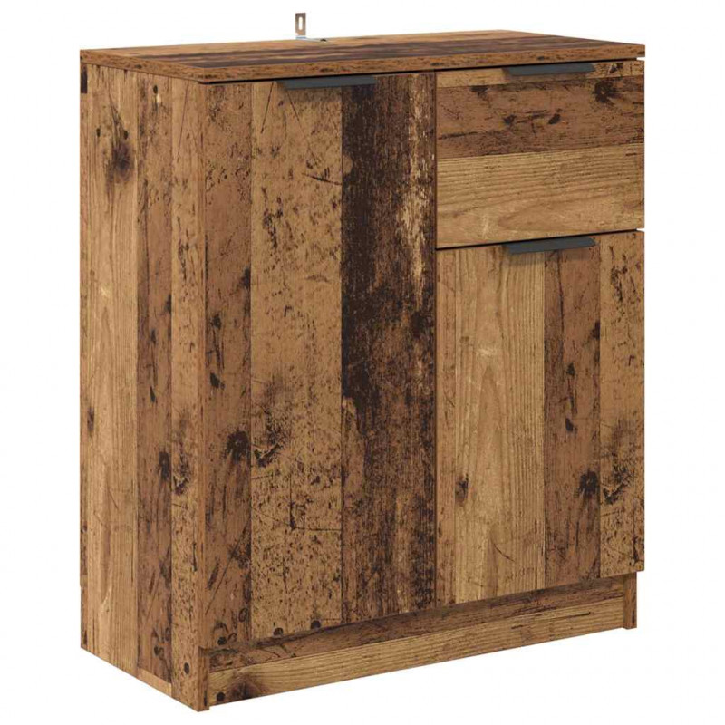 Komody z szufladą 2 pcs Stare drewno 60 x 30 x 70 cm
