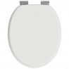Deska toaletowa z samoodblokowaniem 2 pcs Biały 44 x 38 cm