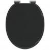 Deska toaletowa z samoodblokowaniem 2 pcs Czarny 44 x 38 cm