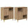 Komody 2 pcs Dąb rzemieślniczy 60 x 35 x 70 cm