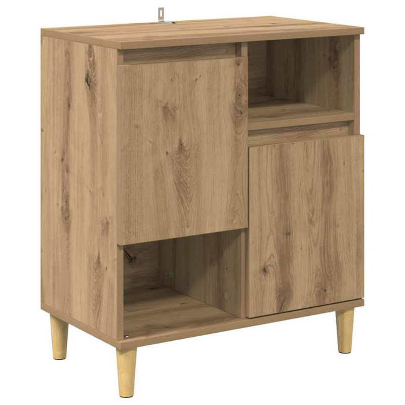 Komody 2 pcs Dąb rzemieślniczy 60 x 35 x 70 cm