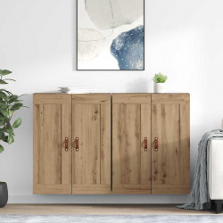Szafka wisząca 2 pcs Dąb rzemieślniczy 69,5 x 34 x 90 cm