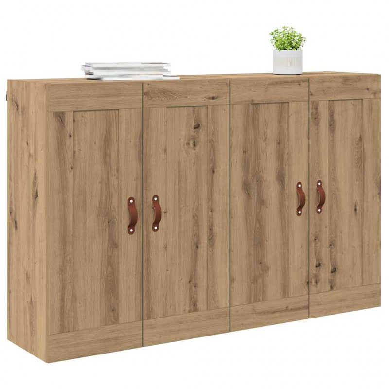 Szafka wisząca 2 pcs Dąb rzemieślniczy 69,5 x 34 x 90 cm