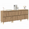 Komody 3 pcs Dąb rzemieślniczy 60 x 35 x 70 cm