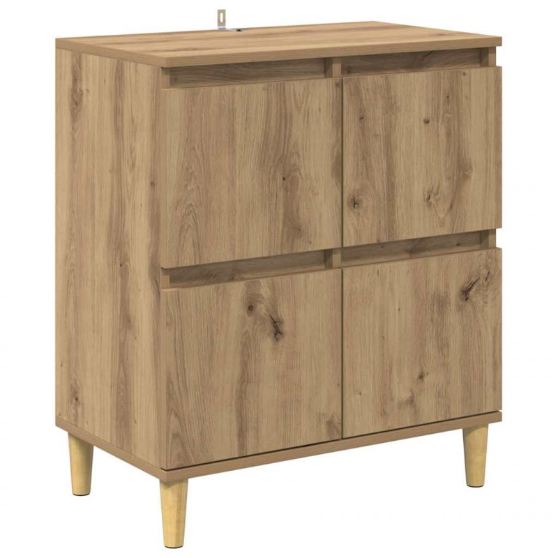 Komody 3 pcs Dąb rzemieślniczy 60 x 35 x 70 cm