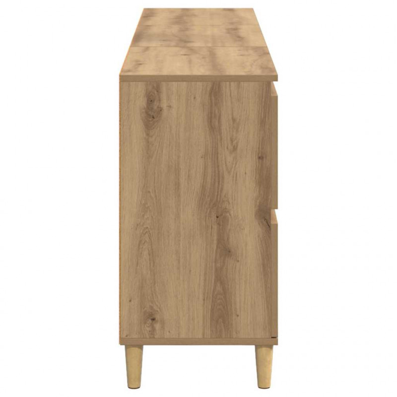 Komody 3 pcs Dąb rzemieślniczy 60 x 35 x 70 cm