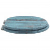 Deska toaletowa z samoodblokowaniem 2 pcs Niebieski 44 x 38 cm