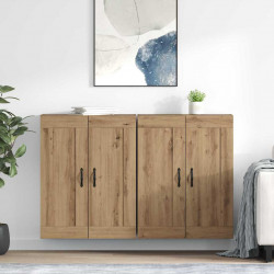 Szafka wisząca 2 pcs Dąb rzemieślniczy 69,5 x 34 x 90 cm