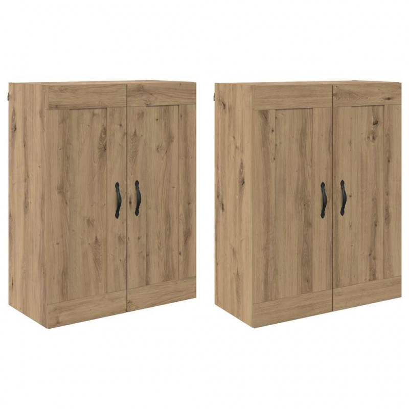 Szafka wisząca 2 pcs Dąb rzemieślniczy 69,5 x 34 x 90 cm