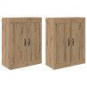 Szafka wisząca 2 pcs Dąb rzemieślniczy 69,5 x 34 x 90 cm