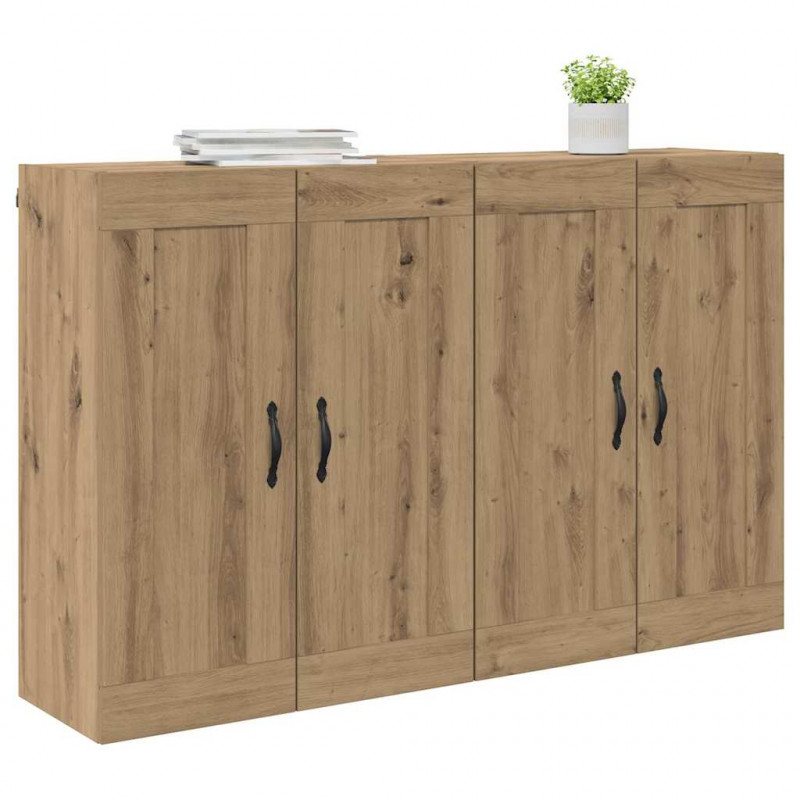 Szafka wisząca 2 pcs Dąb rzemieślniczy 69,5 x 34 x 90 cm