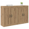 Szafka wisząca 2 pcs Dąb rzemieślniczy 69,5 x 34 x 90 cm