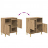 Komody 3 pcs Dąb rzemieślniczy 60 x 35 x 70 cm