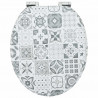 Deska toaletowa z samoodblokowaniem 2 pcs 44 x 38 cm Płyta MDF