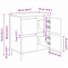 Komody 2 pcs Dąb rzemieślniczy 60 x 35 x 70 cm