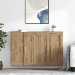 Szafka wisząca 2 pcs Dąb rzemieślniczy 69,5 x 34 x 90 cm