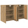 Szafka wisząca 2 pcs Dąb rzemieślniczy 69,5 x 34 x 90 cm