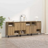Komody 3 pcs Dąb rzemieślniczy 60 x 35 x 70 cm